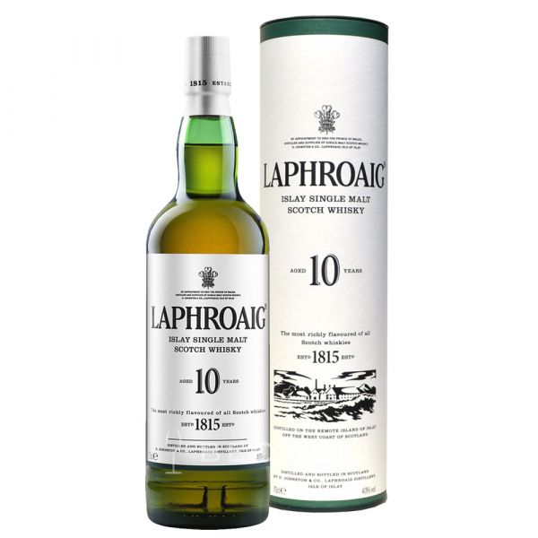 Laphroaig 10 Years Islay Single Malt Scotch Whisky (750ml), box