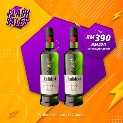 Flash Sale - Glenfiddich 12 Years Speyside Single Malt [700ML] x 2