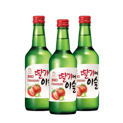 Jinro Strawberry Soju [360ML] x 3