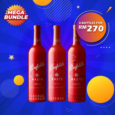 Mega Big Bundle - Penfolds Max's Shiraz, Cabernet & Sauvignon [750ML]