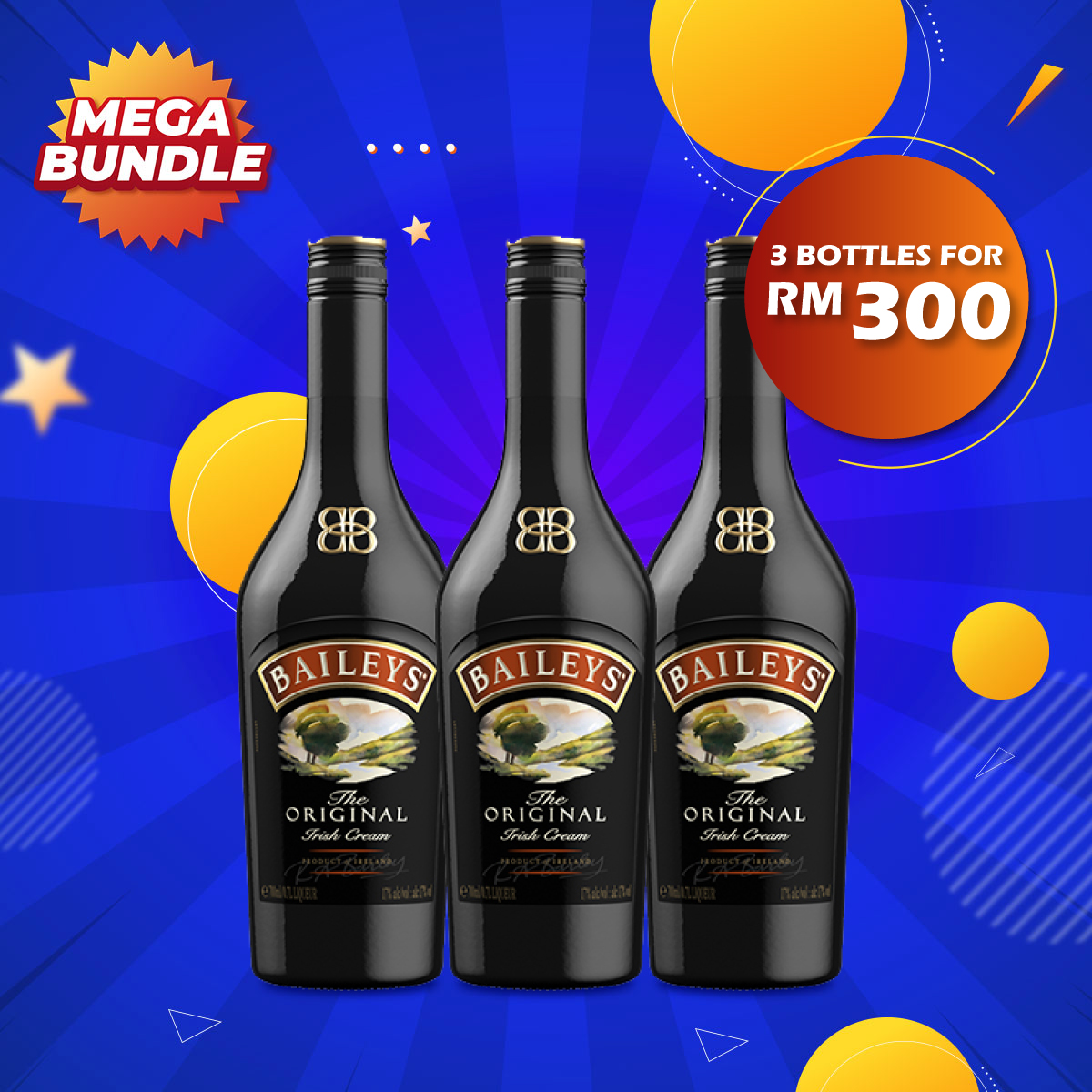Mega Big Bundle - Bailey’s Original Irish Cream [700ML] x 3